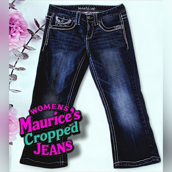 Maurices Denim - Ladies/Juniors Maurices Capri Denim Low Rise Jeans Size 7/8 Regular